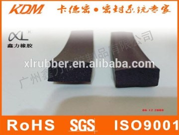 flat sponge rubber seal strip,flat square foam rubber seal