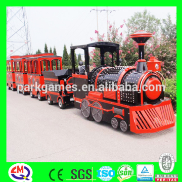 fiber glass train outdoor playground tourist train battery control