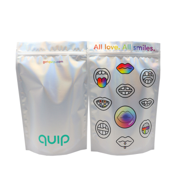 Holographic Mylar Ziplock Bags - Colorful Aluminum Foil Hologram Snack & Candy Pouches