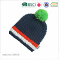 Custom Acrylic Chunky Knitted Hat With Fleece Lining