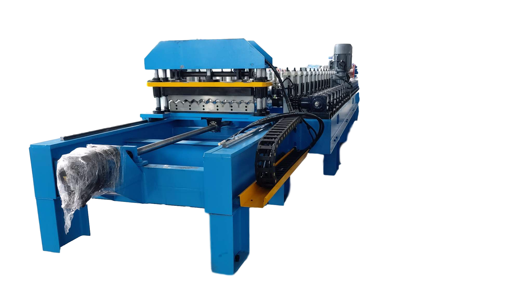 Powerful Full Automatic High Speed Corrugated Steel Roof Sheet Panel Tile Maker Roll Forming Making Machine