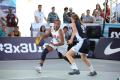 Corte de baloncesto al aire libre elástica