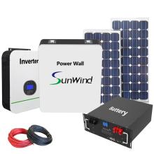 Power Wall Lithium lifepo4 Solarbatterie 51,2 V 100AH ​​5 kWH Home Solarenergie Stromversorgungssysteme