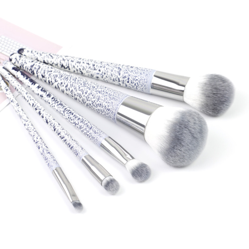 Ensemble de pinceaux professionnels à grain de porcelaine 5pcs pour le maquillage