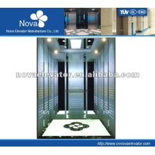 Hairline/etching/mirror stainless steel elevator for office, electrical