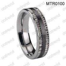 Men tungsten carbide rings inlay stainless steel,elegant men stainless steel tungsten rings