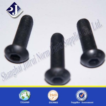 High Quality Black Finished Carbon Steel Button Screw