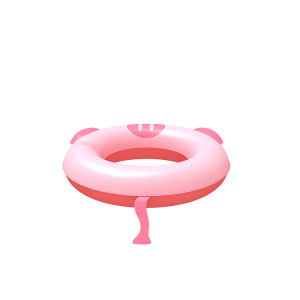 Little pink pig swim ring customized
