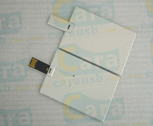 Aluminum metallic card shape flip usb disk bank credit cards appearance 8GB