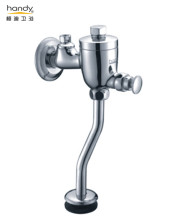 Brass chrome plated push button urinal flush valve