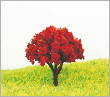 Violet 4.5cm Handmade Plastic Architectural Miniature Model Trees