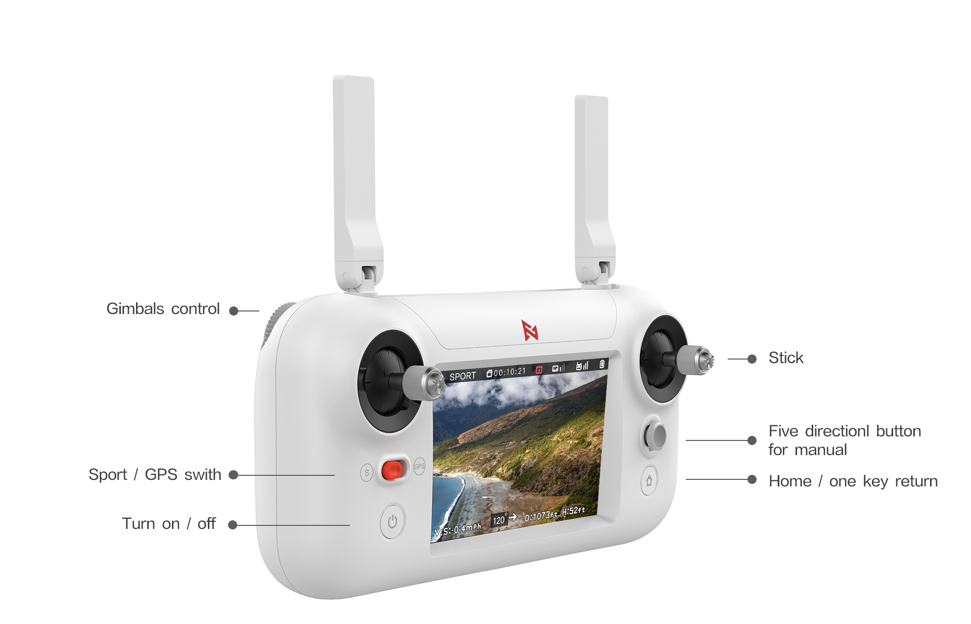 Original Xiaomi FIMI A3 5.8G 1KM FPV Professional RC Drone With 2-Axis Gimbal HD 1080P Camera GPS