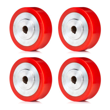 High Quality Customized Polyurethane Caster Wheel Heavy Duty PU Rubber Wheel