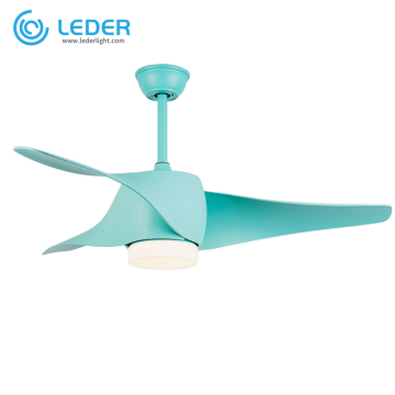 LEDER Tiffany Ceiling Fan With Light