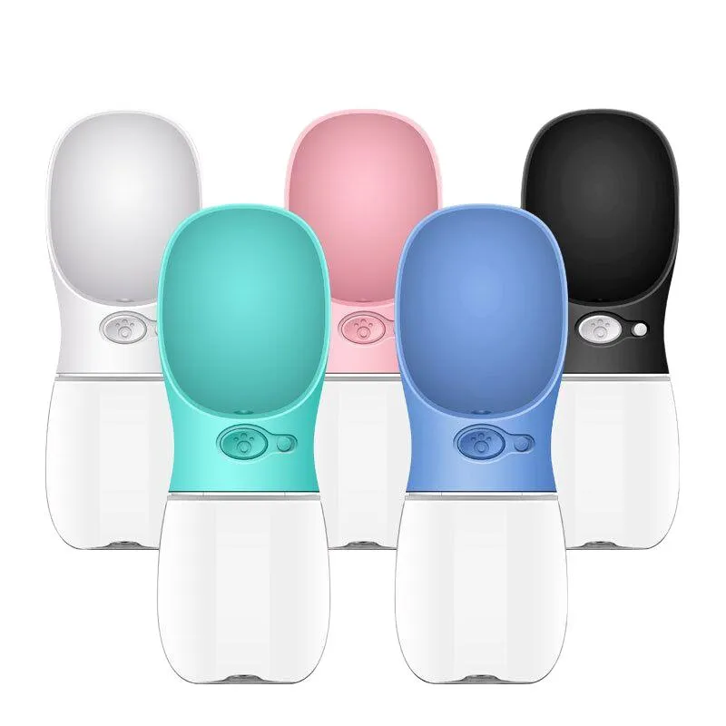 Rena Pet Factory Price Dog Fashion Travel Water Bottle Leak Proof Portable Dispenser with Feeder for Outdoor