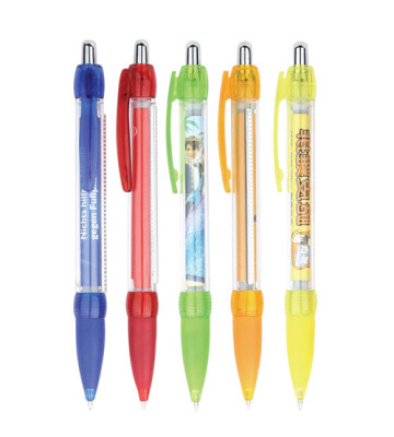 Translucent colored banner pen