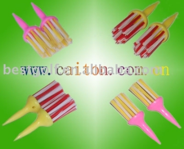 Plastic Golf Brush Tees
