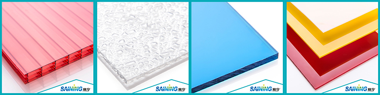 Polycarbonate Transparent Roofing Sheet, 10mm Hollow UV Blocking Polycarbonate Sheet