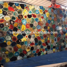2018 New Backlit Multicolor Semi Precious Stone Agate Stone Slab