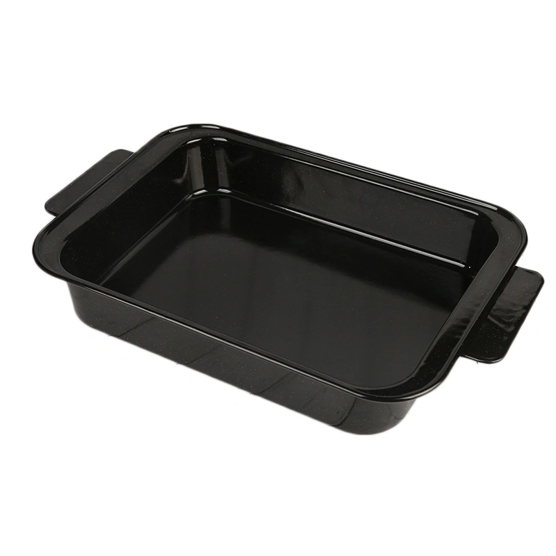 Rectangle Bakeware Comal Baking Ware BBQ Grill Cake Pan Enamel Ware