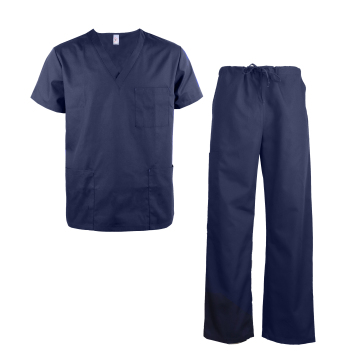Wholesale Jonathan Uniform Classic OEM Navy V-Neck Medical Nurses Hospital Uniform Sets - Unisex