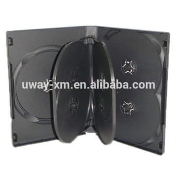 22mm black 7 discs dvd case /22mm dvd box for 7 discs
