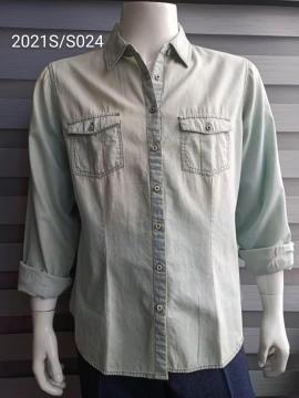 Wholesale Two Pockets Jeans Style Men's Leisure Shirts