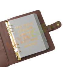 Transparent Frosted Tracing Vellum Paper - Custom Gold Foil Printing for Planners