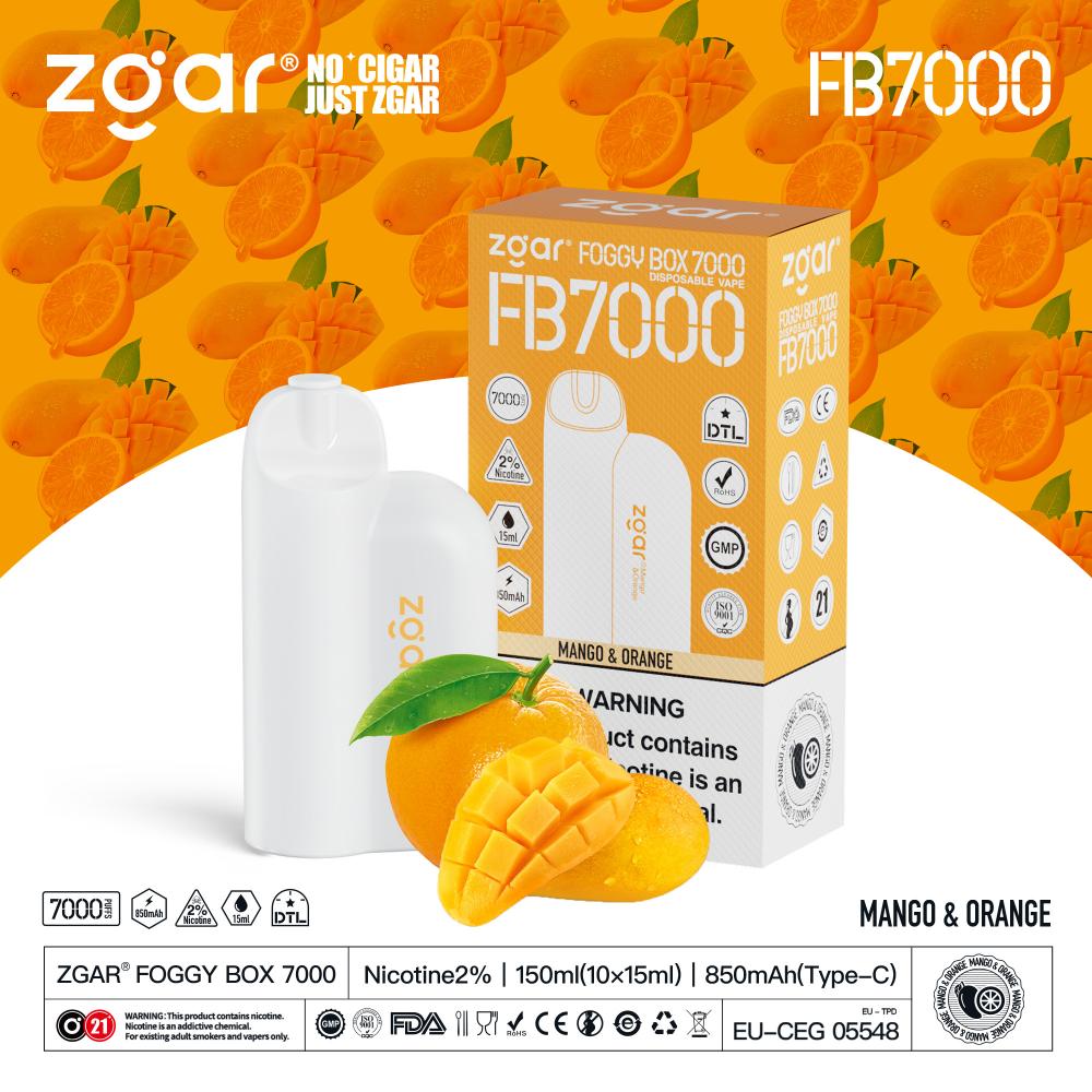 Foggy Box 7000 Disposable Vape-Mango&Orange
