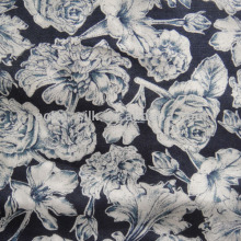 10.5mm silk Tencel voile fabric in print