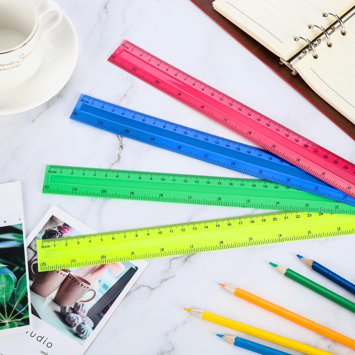 30cm Shatterproof Colored ruler