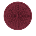 Round Spider Silicone Drink Coasters Rubber Place Mats