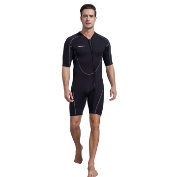 Seaskin 3mm Neoprene Shorty Wetsuit untuk Selam Scuba