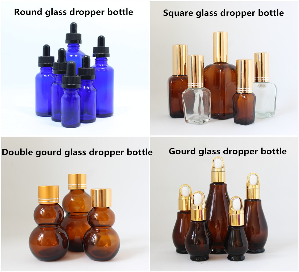 10ml 15ml 30ml 50ml 100ml amber glass bottle with child proof dropper for essential oil e liquid RD-023RL