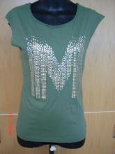 Girl's summer knit stud t shirt