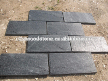 rectangle black slate strips tile for roof,stone roofing tiles
