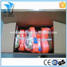 cargo lashing belt ratchet tie down set