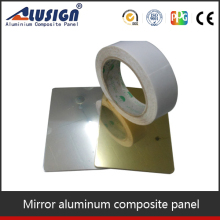 Alusign gold mirror aluminum plastic material