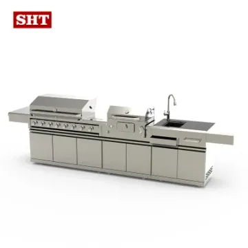 Modern Modular Outdoor Stainless Steel Kitchen Gril Outdoor Barbecue Kitchen BBQ Grills