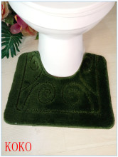 100% pp rug, anti-dust floor mat, toilet mat set