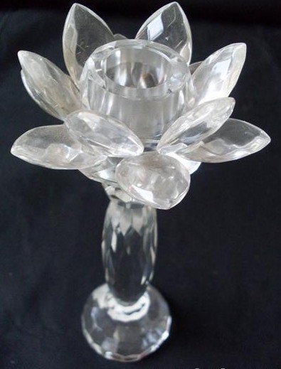 Handmade Crystal Candle Holder (KS27012)