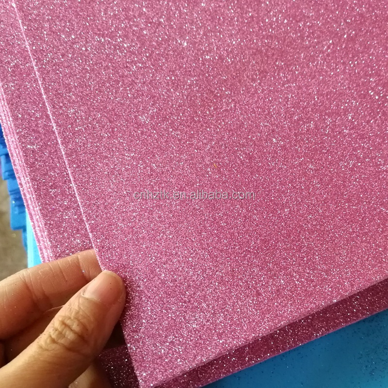 2018 Wholesale Glitter eva foam sheet, Adhesive glitter EVA Foam Sheet&Rolls