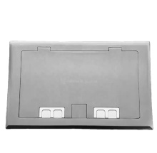 floor power sockets exhibition power outlet floor socket box HGD-2013K with stainless steel lid