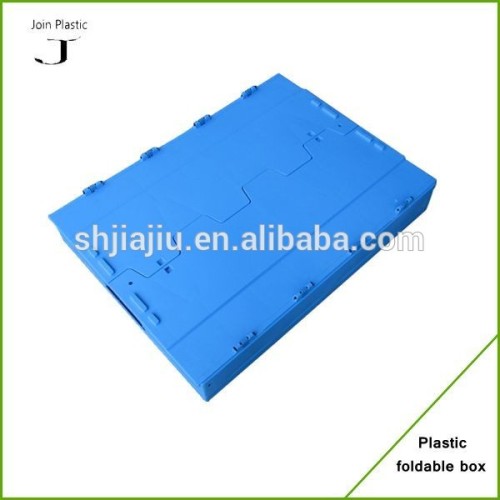 Durable folding corrugated plastic box