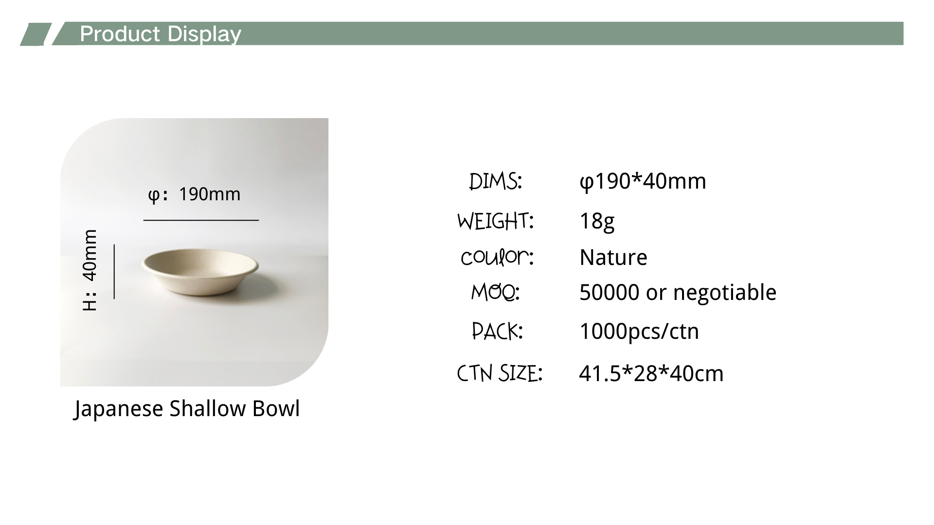 bagasse 680ml bowl