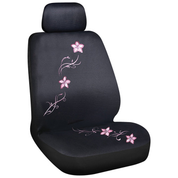 Embroidered design single mesh universal car seat cover