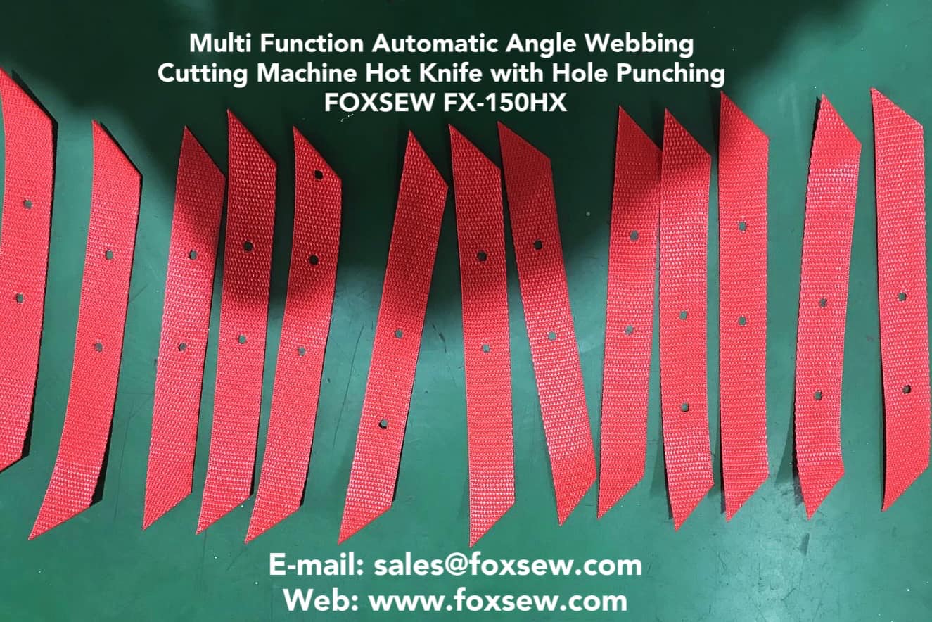 Automatic Hole Punching Webbing Cutting Machine FOXSEW FX-150HX -4