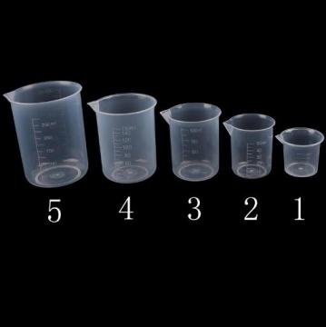 Plastic Measuring Beaker Polypropylene Plastic Beaker 25ml