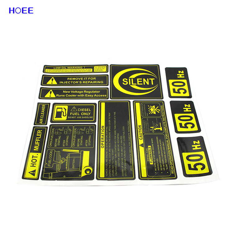 Custom Cheap PVC Heat Sensitive Vinyl White PP PE Bopp Sticker Digital Printing Membrane Label Sticker