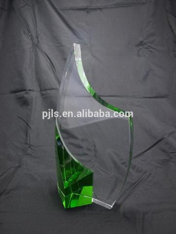 Green Crystal Awards Trophies